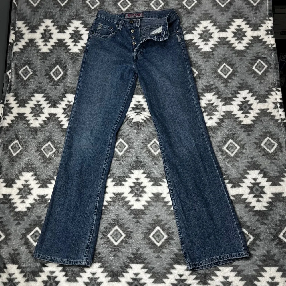 VTG Silver Jeans Co. Medium Wash Bootcut Button Fly Denim Made in Canada 28x33